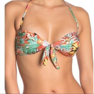THE BIKINI LAB Tropical Oasis Tie-Front Bikini Top